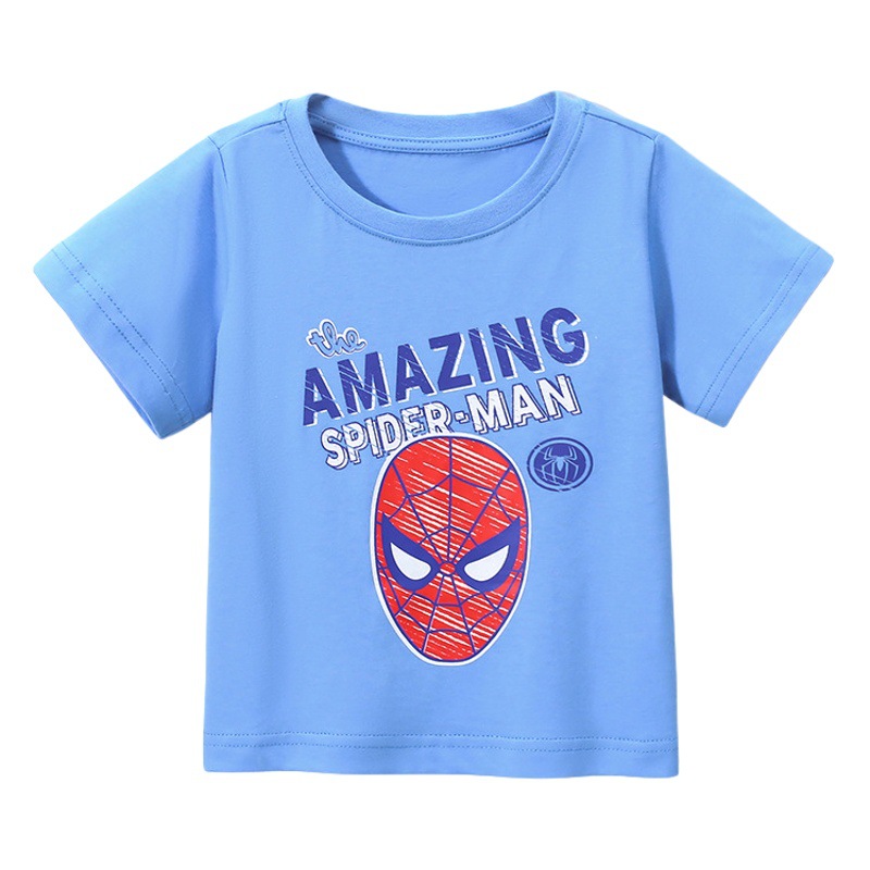 JOJO BEBE marca europea y americana ropa para niños verano nuevos niños camiseta algodón de dibujos animados cuello redondo manga corta camiseta para niños