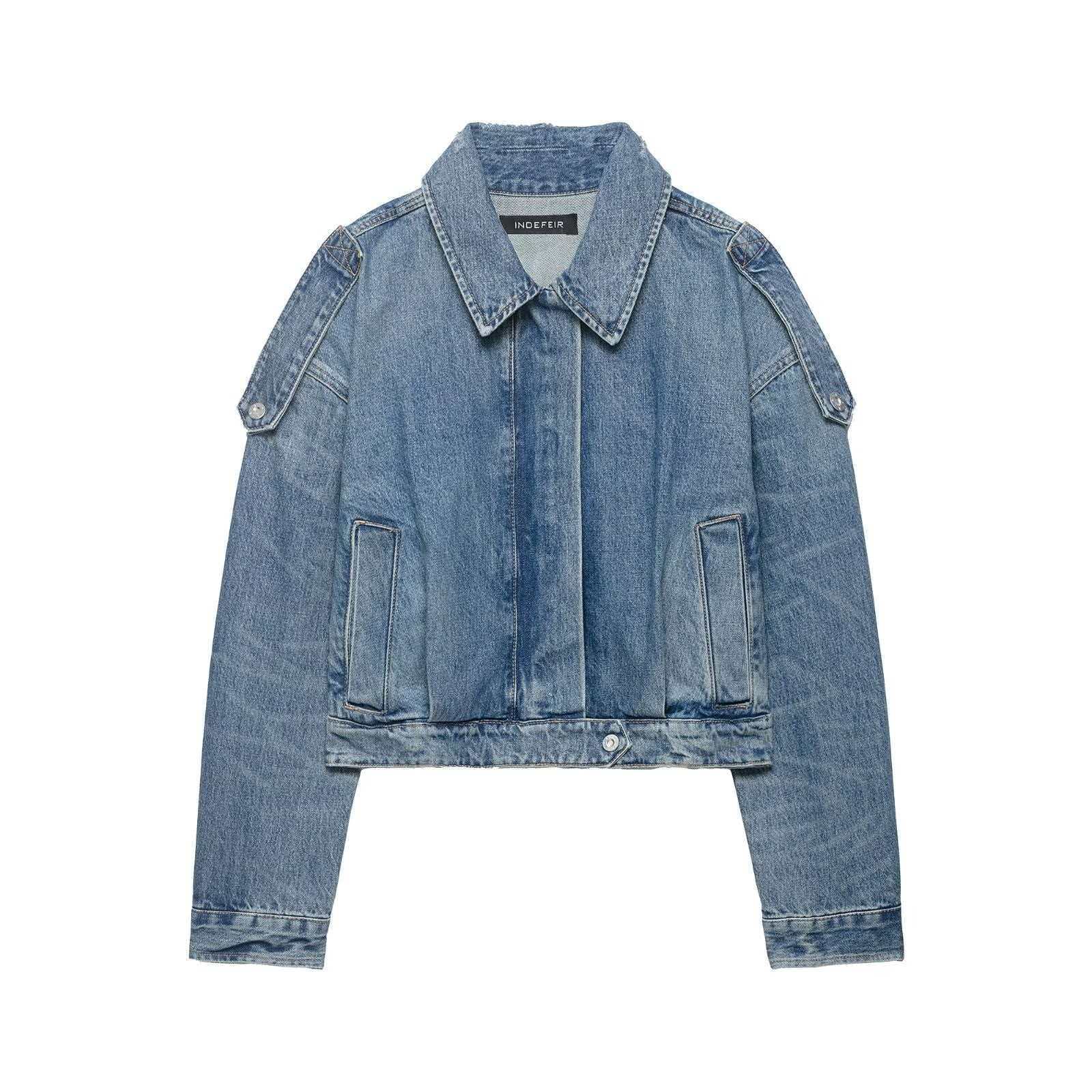 autumn retro denim jacket