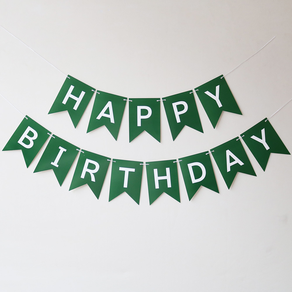 Guirnalda de Feliz Cumpleaños con Diseño de Cola de Pez en Dorado, Decoración para Fiesta de Cumpleaños