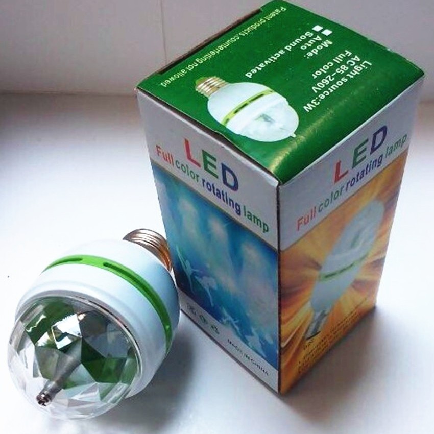 Luz de discoteca LED 3W para KTV, bola mágica pequeña E27, luz ambiental y de baile