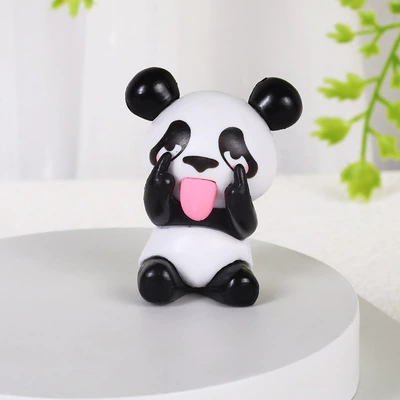 Car ornaments Resin Crafts Cute Cartoon Panda - 35245cm-naughty-little-panda