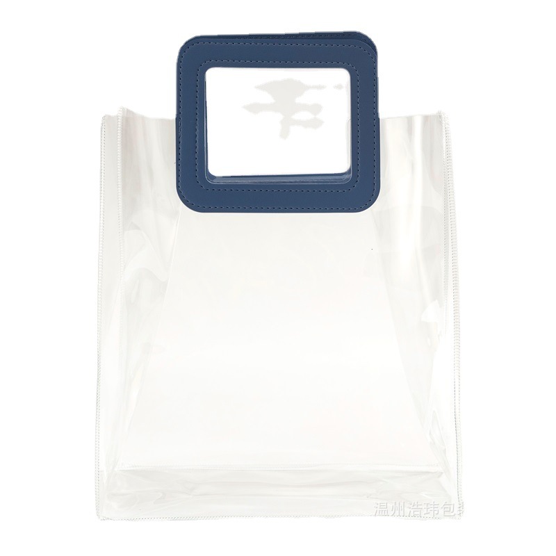Transparent handbag gift bag pvc plastic gift bag high sense hand gift bag gift bag custom