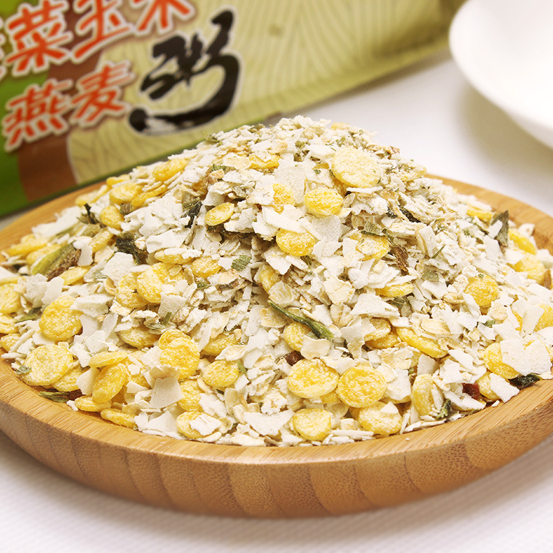 High fiber vegetable corn oatmeal porridge saccharin-free food sugar cake urine snacks pregnant women surrogate breakfast for middle-aged and elderly people