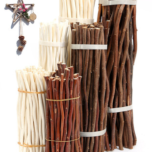 Wooden Sticks, Branches, Tree Trunks, Decorative Handmade Materials, Kindergarten Environmental Innovation Ornaments, Small Natural Pine Cone Wood Strips