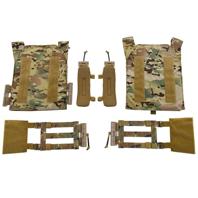 Personalizada al por mayor 1000D tela de nylon sistema de desmontaje rápido chaleco táctico camuflado se puede instalar con almohadilla extraíble