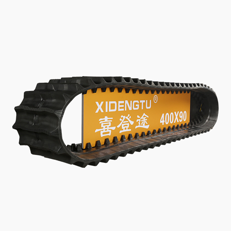 400/90青储升降台摇果机履带 拖拉机橡胶履带收割机橡胶履带