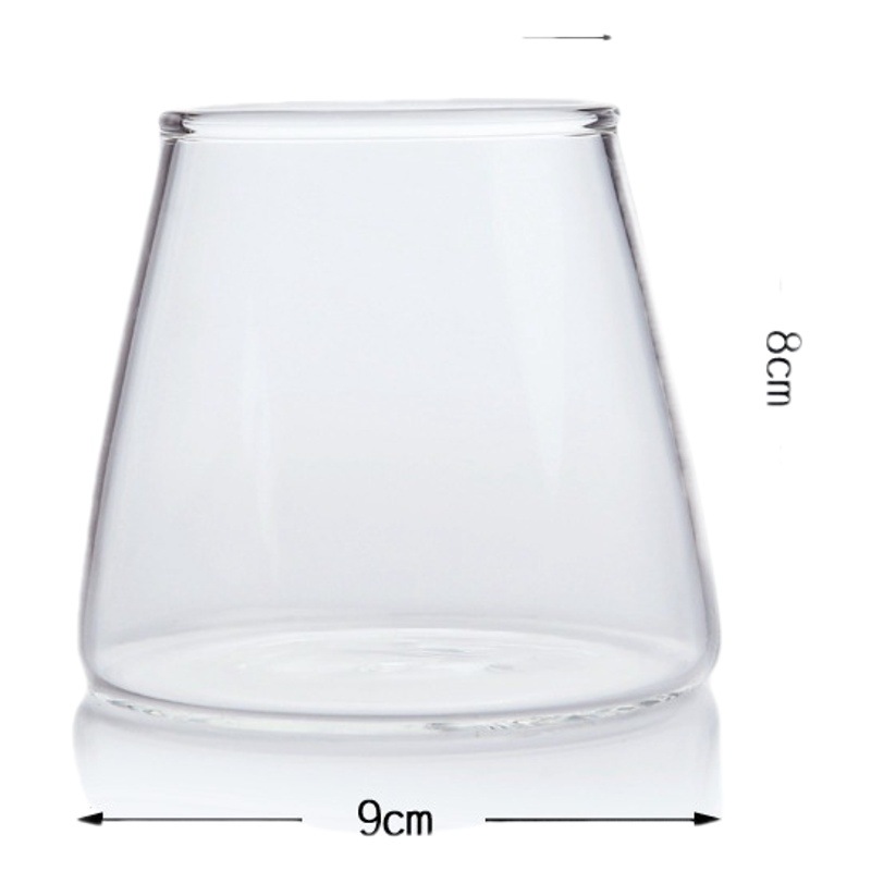 Jinbaijia borosilicato Fuji montaña vidrio creativo red rojo hogar whisky cerveza jugo bebida taza