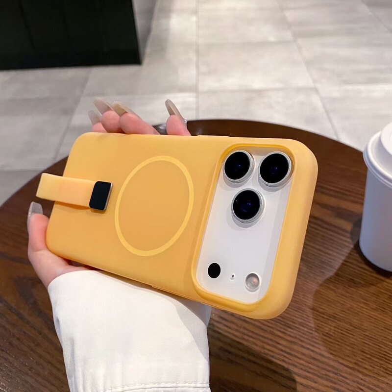 指环挂绳磁吸适用苹果17手机壳iphone16磨砂15女款13简约纯色软壳|undefined