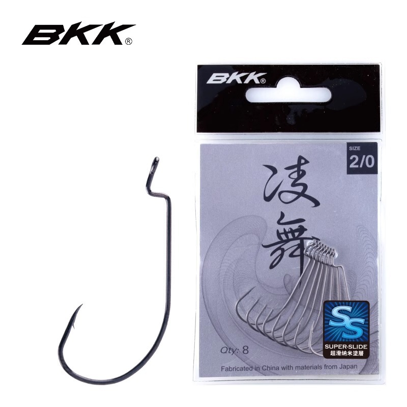 BKK9005 Ling Wu Luya wide belly thin crank hook perch warped mandarin fish Luya soft bait soft insect hook mandarin fish sharp weapon