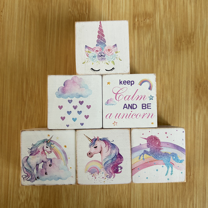 Customized Solid Wood White Amazon Angel Seahorse Cartoon Animation Various Patterns Production