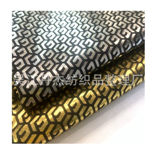 现货50D春亚纺 烫金棉服里料 风衣夹克羽绒服外套服装面料春亚纺