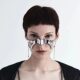 Cyberpunk metal mask niche design special-shaped fluid mechanical style earrings lip ring adjustable face accessories for men and women