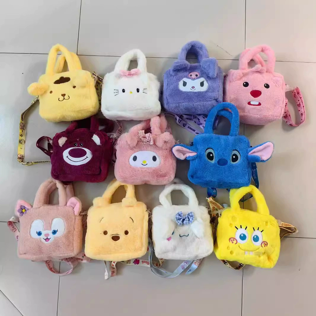 Мультфильм Sanrio coolomi плюшевая сумка Портативная сумка для куклы для макияжа детская машина кукла через плечо сумка для смены