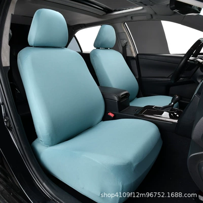 both driver and passenger seats, Universal seat cover - blue-green-front-row-seat-cover-type-a-1-piece-universal-one-size-fits-all