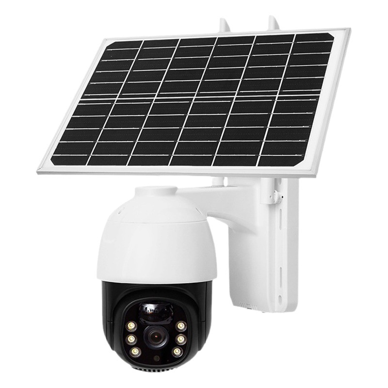Cámara de vigilancia solar huerto al aire libre sin red sin electricidad 4G inalámbrica WiFi Cámara a todo color visión nocturna HD