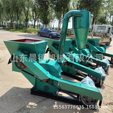 沙克龙自动进料打草机 大型养殖场饲料粉碎秸秆稻草粉糠机