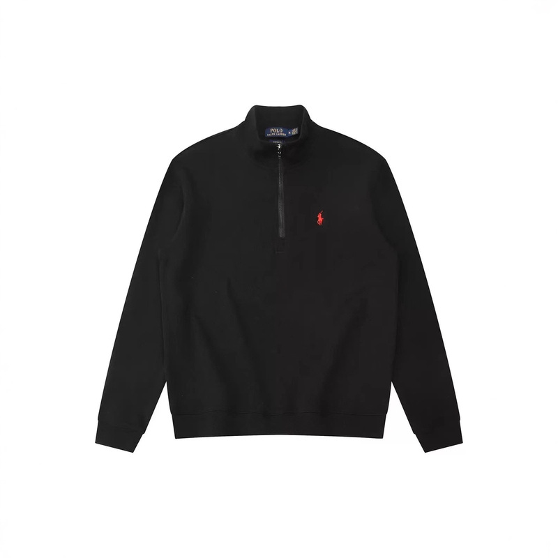 2025 Daily Work Clothing Half-High Zipper Stand Collar Knitted Sweatshirt Embroidered Pony Logo Versatile Casual Warm Casual Style 2025 Daily Work Clothing Half-High Zipper Stand Collar Knitted Sweatshirt Embroidered Pony Logo Versatile Casual Warm Casual Style