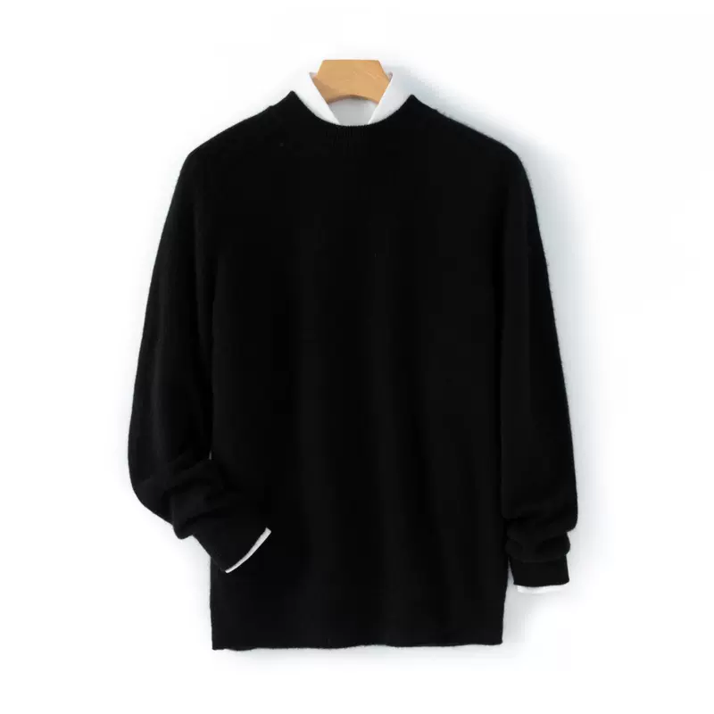 一线成衣加厚纯羊绒衫男士2025秋冬内搭针织打底衫高端纯羊绒毛衣