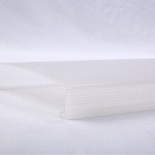 莱阳市pc透明型材 PC灯罩 塑料方型软条管三角倒角条塑料型包装条