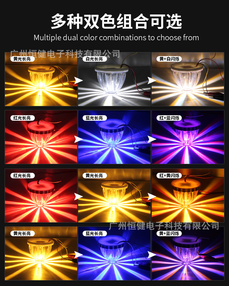 Cross-Border Truck Side Lights, Truck Width Indicator Lights, Indicator Lights, Side Lights, Led Lights, Warning Signal Lights, Watermelon Lights, Chassis Lights