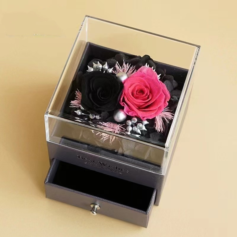 블랙+로즈 레드