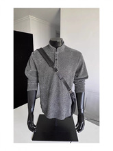 2025秋冬新款条纹情侣卫衣男士潮流时尚百搭日系ins新款长袖T简约