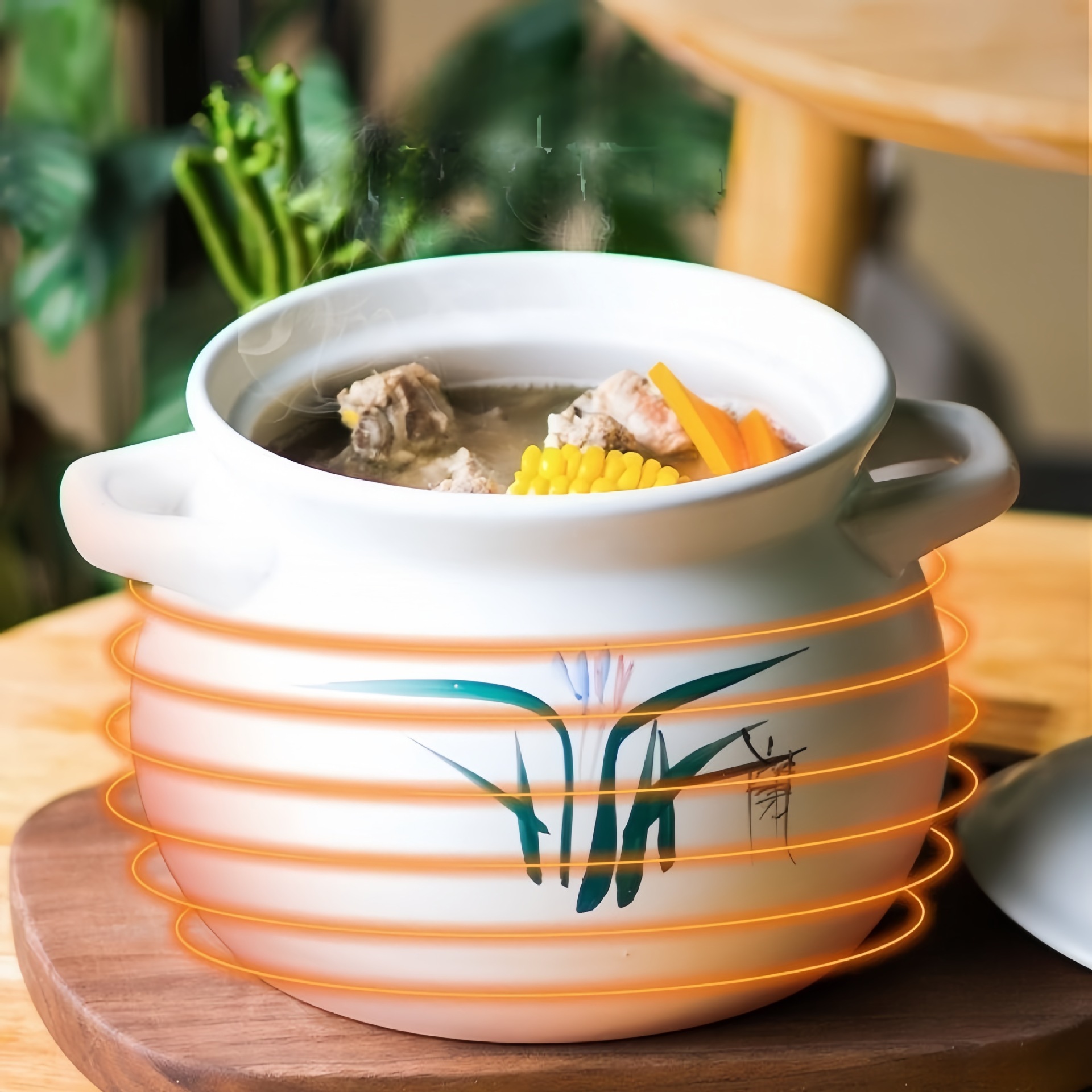 Kangshu Sand Pot Stewed Soup Home Large -capacity High -temperature…