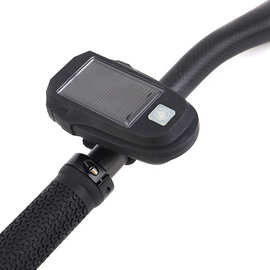 清仓 自行车太阳能前灯夜户外骑行USB充电前灯单车强光手电装备