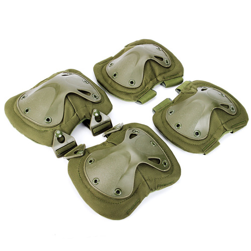 Outdoor tactical knee and elbow pads set of four crawling training military camo protective gear wholesale