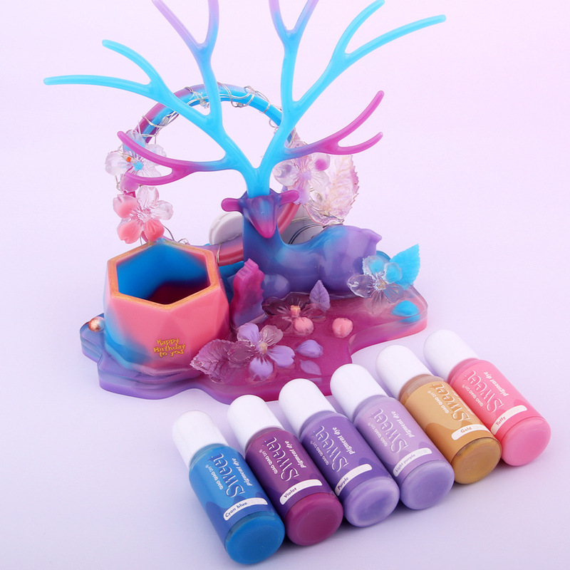 DIY Crystal Resin Color Mixing Solid Color Pigment Epoxy Resin Oil-Based Paint Jewelry Color Series Spring Limited Edition Handmade