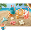 Beach sand from soft rubber play in water, tools set, Amazon, hourglass