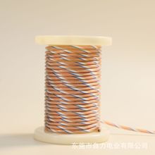 单晶铜镀金银铜混合缠绕透明耳机升级HiFi音频延长线音频线材