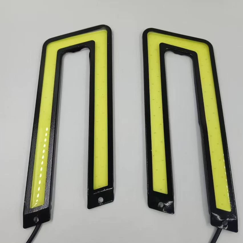 Автомобильные фары U-образные светодиодные дневные ходовые огни, часто используемые высокояркие модифицированные COB мощные декоративные автомобильные фары