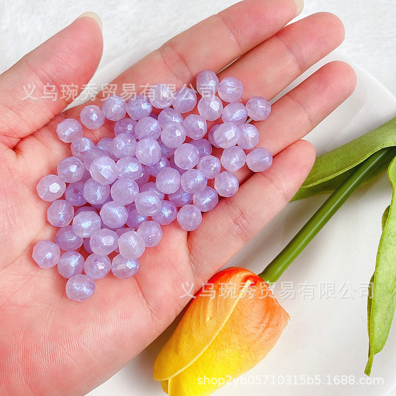 Perlas acrílicas con diseño estrella y sirena, accesorios DIY para pulseras