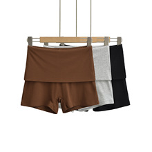 2437-24春季新款 欧美风辣妹性感低腰基础款纯色简约休闲打底短裤