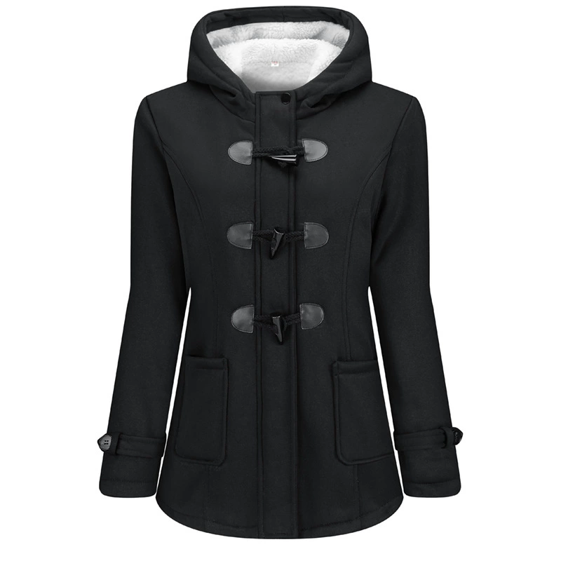 Женская толстовка Amazon для трансграничной торговли, зимняя, на флисовой подкладке, модная, с капюшоном, теплая, европейский размер, большие размеры