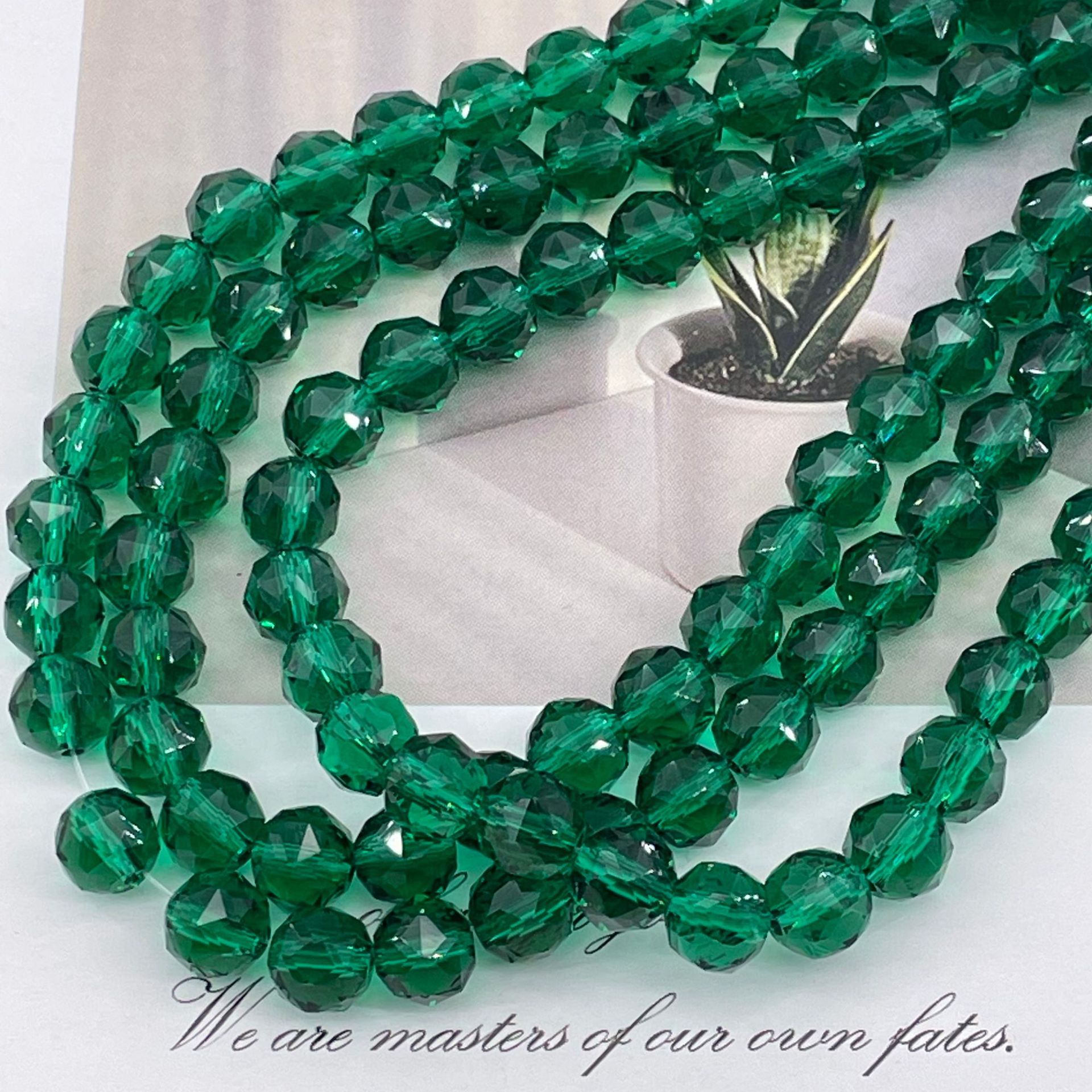 Bola de flores de 8mm Jingjing K9 cuentas sueltas de cristal 64 superficies cortadas con cuentas Accesorios de joyería hechos a mano de bricolaje Pulsera Collar lote suelto image 28