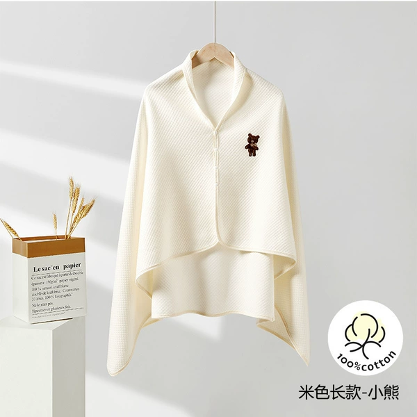 Beige long cloak, with little bears