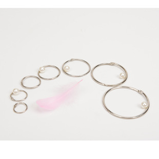 Clamp ring metal binding book ring open ring diy open curtain ring book ring metal movable clamp ring curtain buckle
