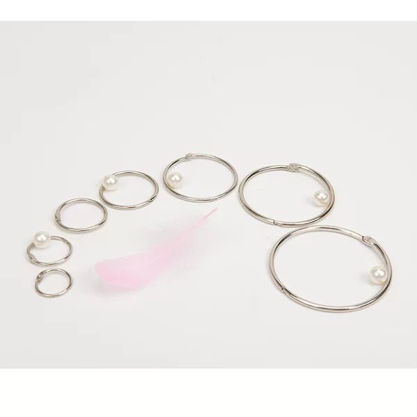 Clamp ring metal binding book ring open ring diy open curtain ring book ring metal movable clamp ring curtain buckle
