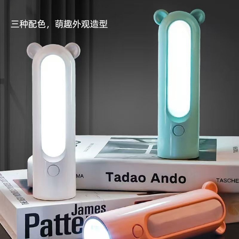 新しいクリエイティブ動物シリコーン懐中電灯充電式ポータブル子供の漫画の形のポータブルハンドヘルドナイトライト|undefined