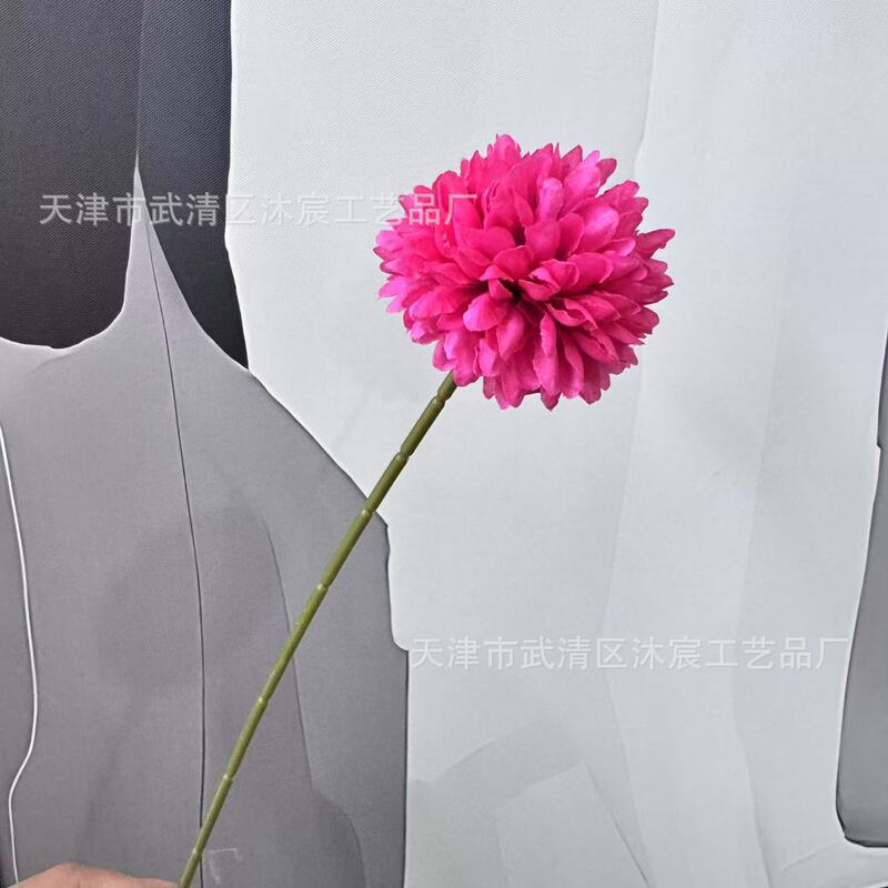シミュレーション単枝球菊単枝刺球卓球菊タンポポ造花客間鉢植え生け花装飾クロスボーダー|undefined