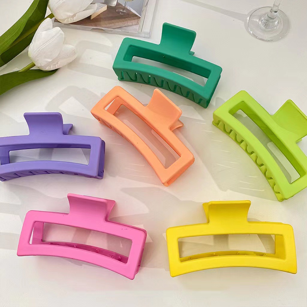 128g Weight Hair Claws Hair Accessories Type Women's Lady Solid Color Resin Stoving Varnish Hair Claws