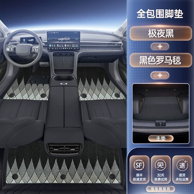 26 Models of Aion I60, Modelə uyğun ayaqaltı - premium-selection-double-layer-roman-weave-floor-mats-trunk-mat-set-available-in-four-colors