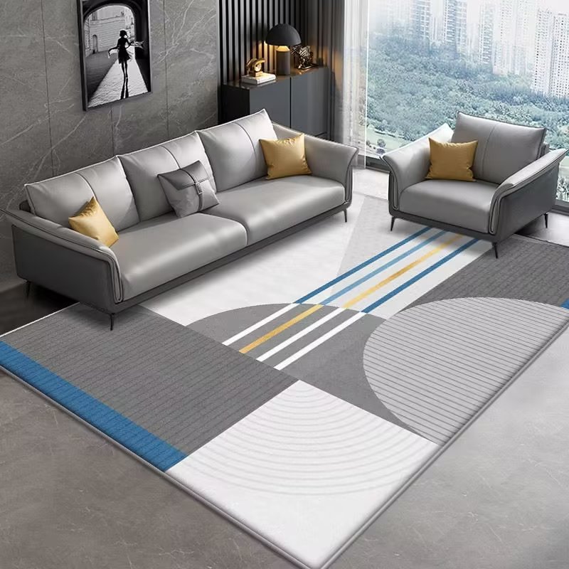 Italiano minimalista cristal terciopelo ins estilo sala de estar alfombra absorbente dormitorio cama manta sala de estar baño piso mat