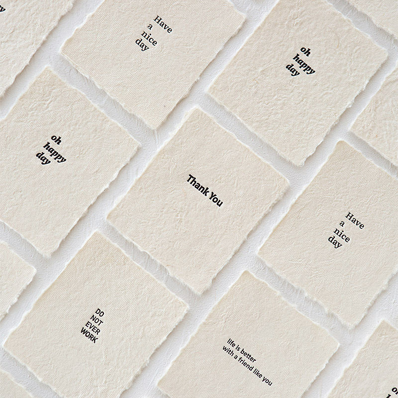 Minimalist Style Artistic English-Style Cards with Rough Edges, Nail Art, Jewelry, Photography Props, Background Decorations, and Ornaments Available for Wholesale