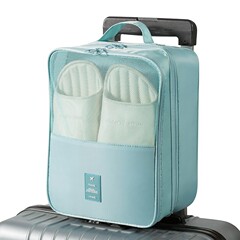 新品ツイル防水旅行収納三段シューズバッグオックスフォード布シューズバッグ収納バッグバッグ外出旅行シューズバッグ