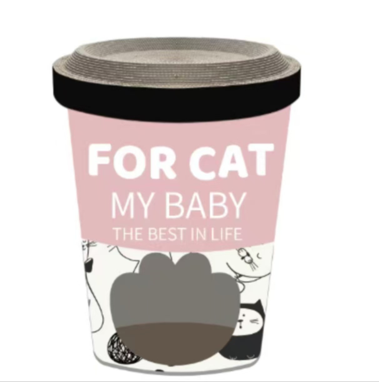 Wholesale cuatro estaciones generales gato gato gato agarrar tablero de té de leche barril de papel corrugado doble capa gato villa garra de molienda no desgaste