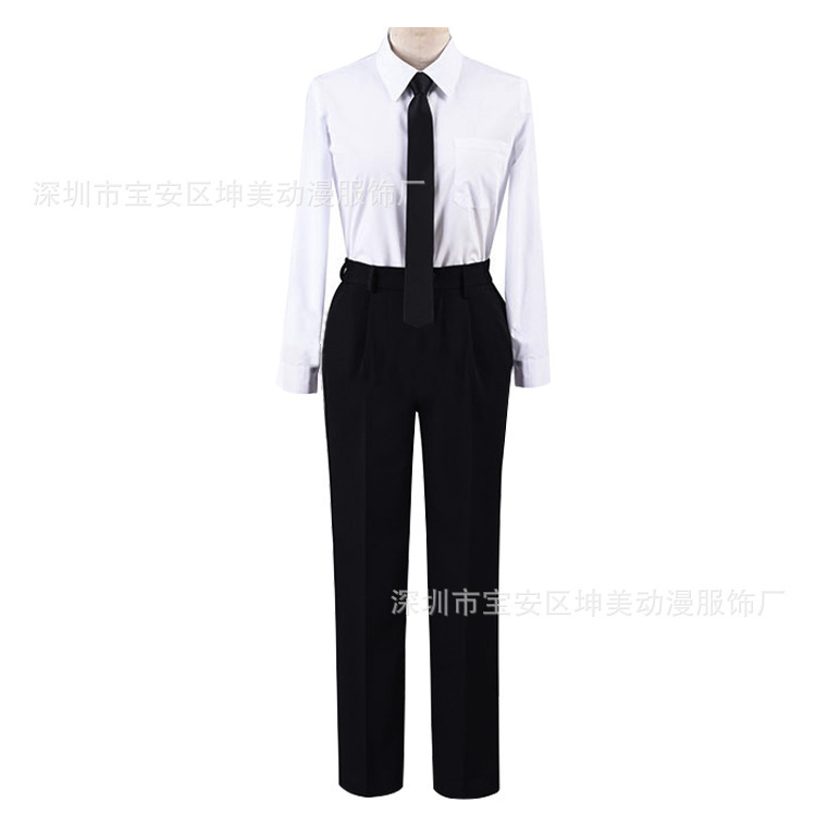 チェーンソー人cos服マチマフルセット悪魔ハンターフルセットパワ服フルセット大人同种スーツ|undefined