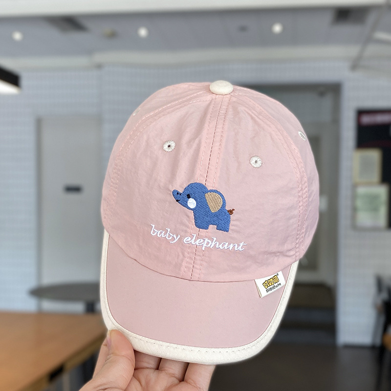 Sombrero de bebé primavera y verano estilo fino de secado rápido sombra del tesoro masculino lengua de pato gorra de béisbol protector solar para niños verano dibujos animados niños verano